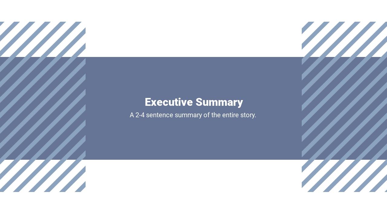 商务办公室清新商务风案例分析PPT-Executive Summary