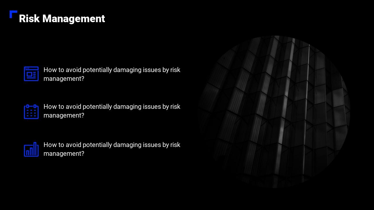 黑色商务风大气运营方案PPT-Risk Management