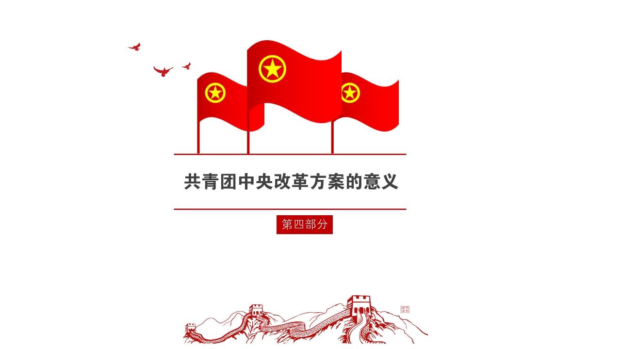 共青团中央改革方案ppt模板-学习要求