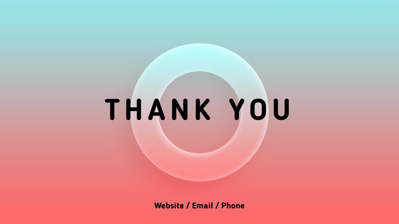 清新渐变糖果色护肤品竞品分析PPT模板-THANK YOU