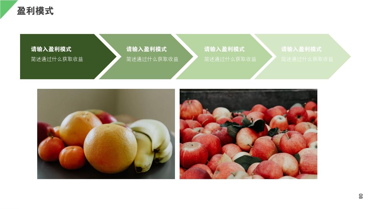 水果蔬菜生鲜电商零售商业计划书-盈利模式