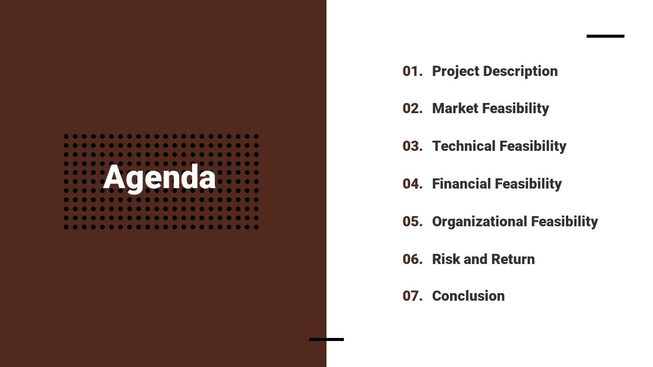 建筑项目可行性研究报告PPT模板-Agenda
