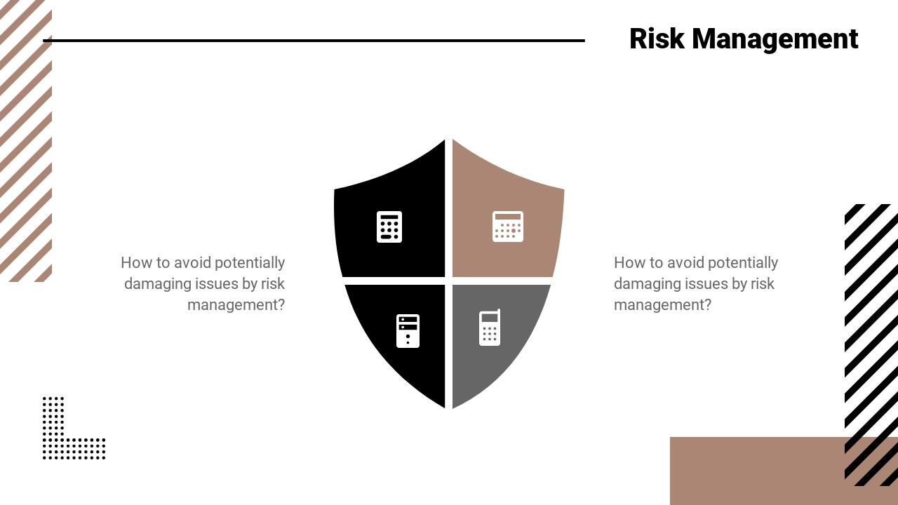 褐色风景社群运营方案英文ppt模板-Risk Management