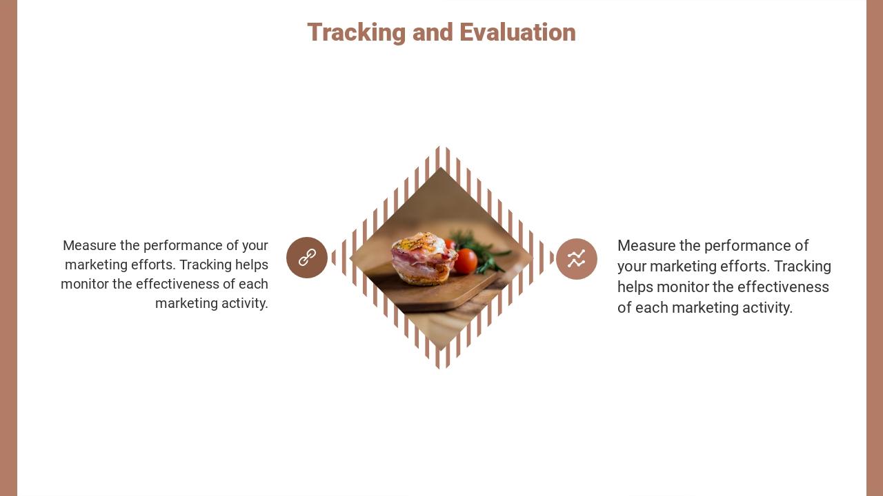 美食餐饮市场营销方案英文PPT模板-Tracking and Evaluation