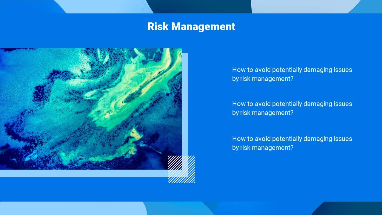 蓝色互联网品牌运营方案英文PPT模板-Risk Management