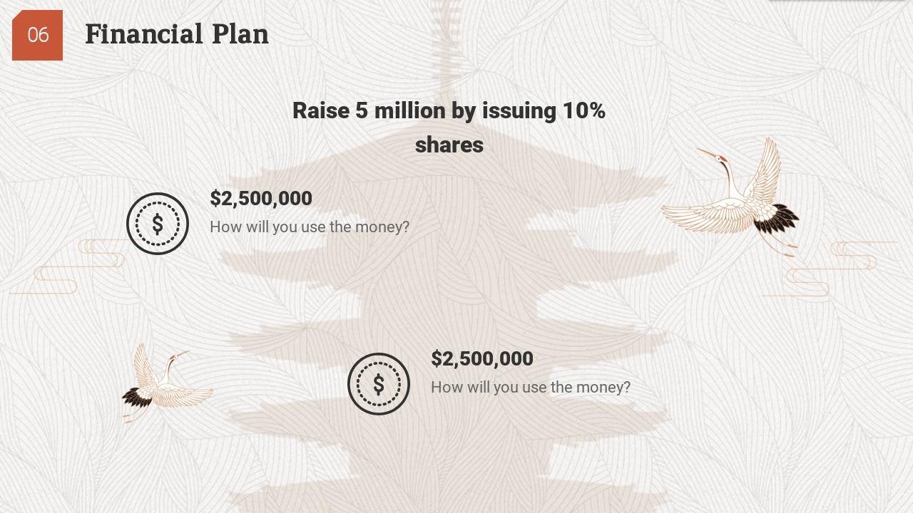 传统手工艺文化创业融资商业计划书PPT模板-Financial Plan