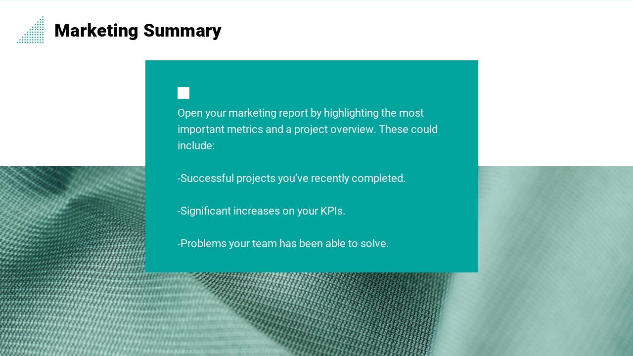 营销推广方案结案英文PPT模板-Marketing Summary