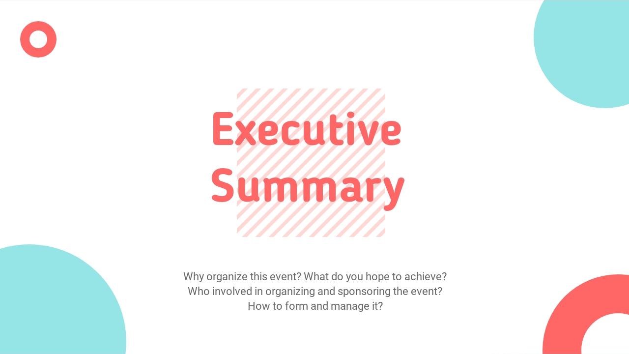 清新渐变糖果色护肤品竞品分析PPT模板-Executive Summary
