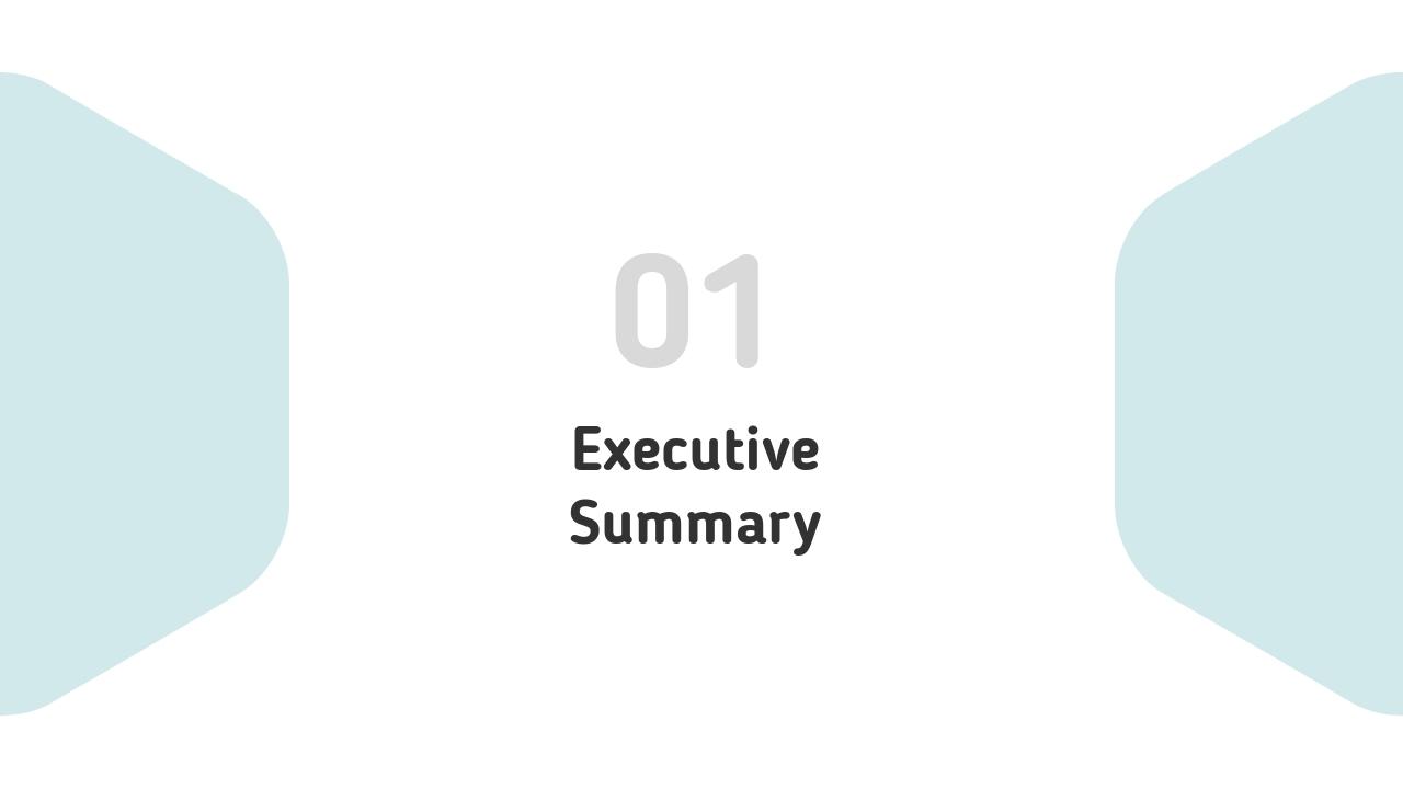 蓝色清新文艺市场营销策划英文PPT模板-Executive Summary